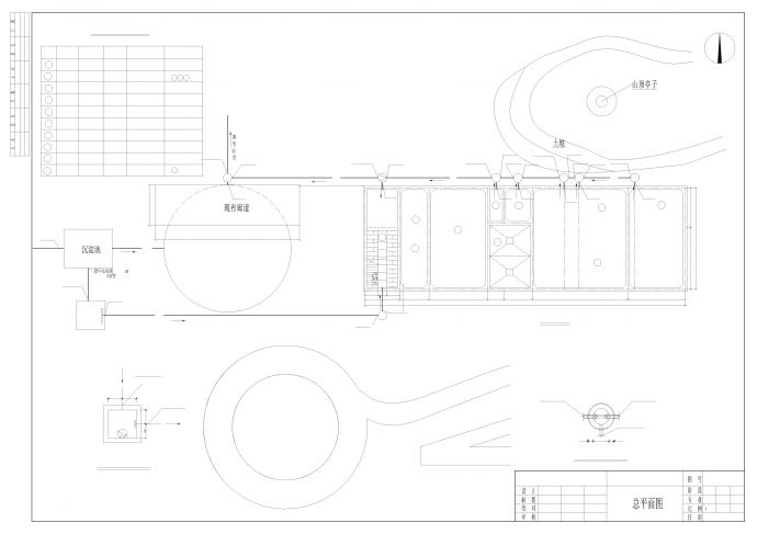 某地埋式一体化AO工艺污水处理站工艺设计图_图1