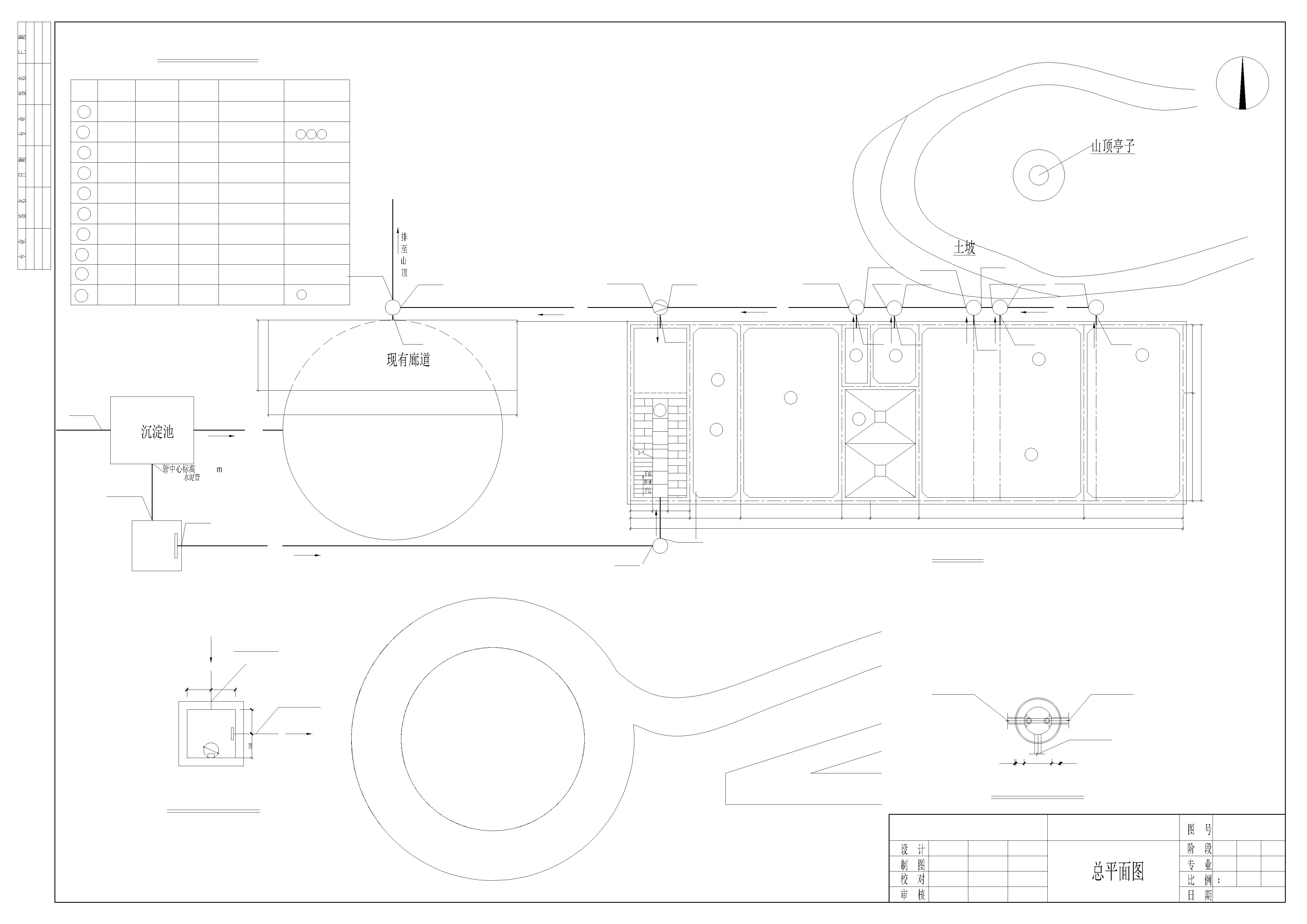 某地埋式一体化AO工艺污水处理站工艺设计图