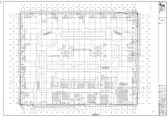 万达广场项目四层平面图_图1