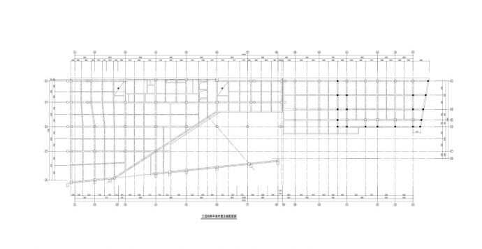 某建筑结构平面布置及板配筋图CAD图_图1