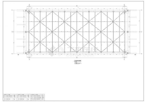 某制药药谷企业连廊 钢结构施工图（39米长X18米宽）-图一