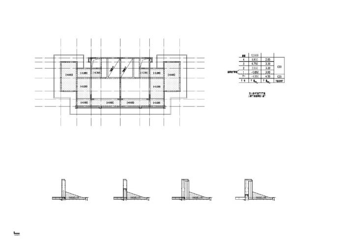 住宅楼柱墙结构平面图_图1