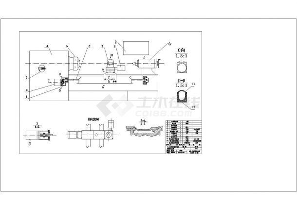 车床-CA6150普通车床的数控技术改造课程设计-图一