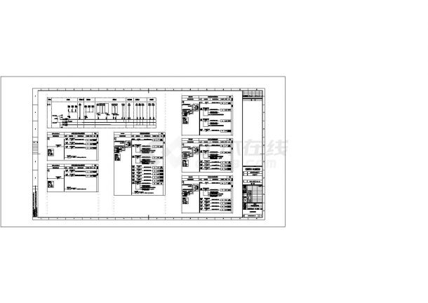 某学校体育建筑CAD电气施工图-图二