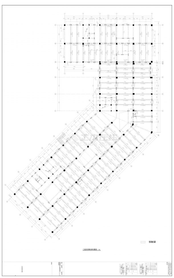 含结构设计说明和梁板柱拆分图的装配式结构图纸-图二