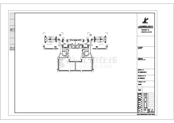 济南四合院建筑电气设计图-图一