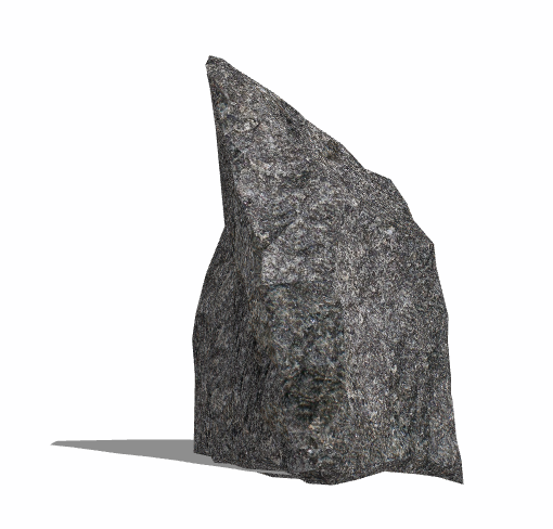 黑色尖角状假山置石su模型_图1