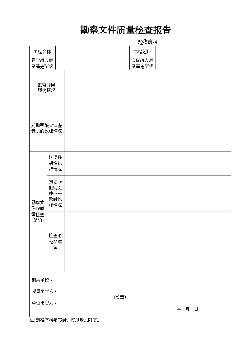 某勘察文件质量检查报告