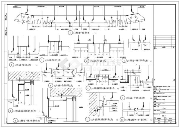 主站屋0.00米标高吊顶详图CAD图.dwg-图一