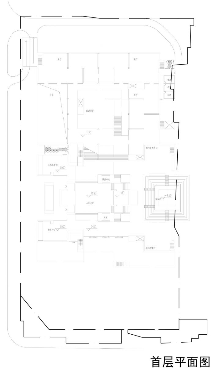 商场建筑平面CAD图.dwg_图1