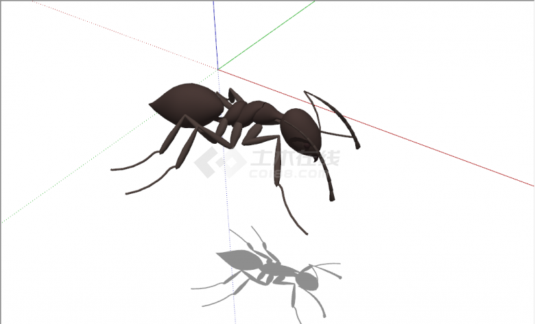现代精致逼真动物蚂蚁su模型-图一