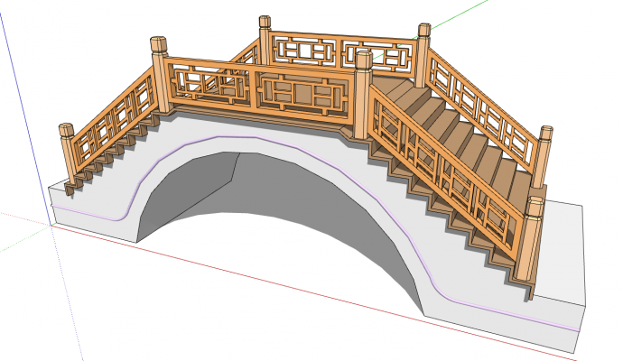 新古典桥梁su模型设计_图1