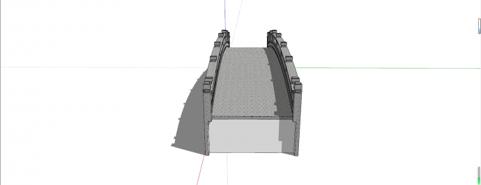 多孔钢筋混凝土拱桥su模型_图1