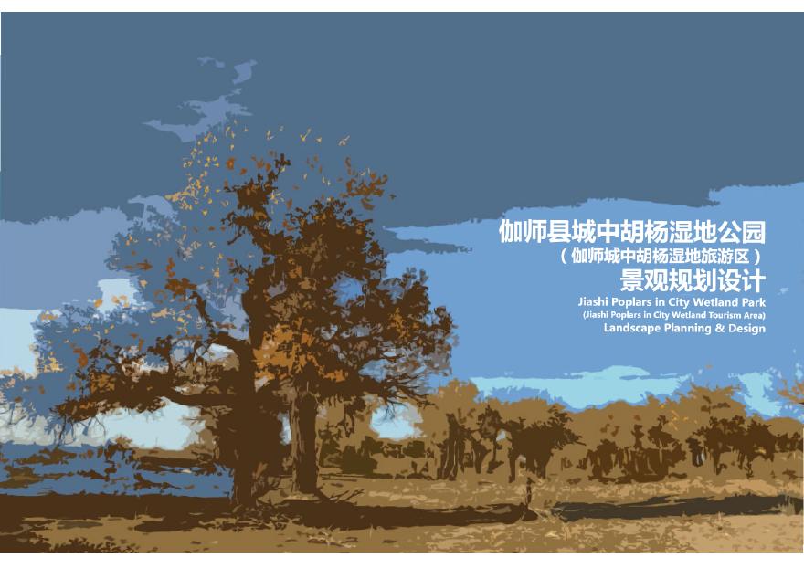 新疆中胡杨湿地公园及旅游区景观规划设计.pdf-图一