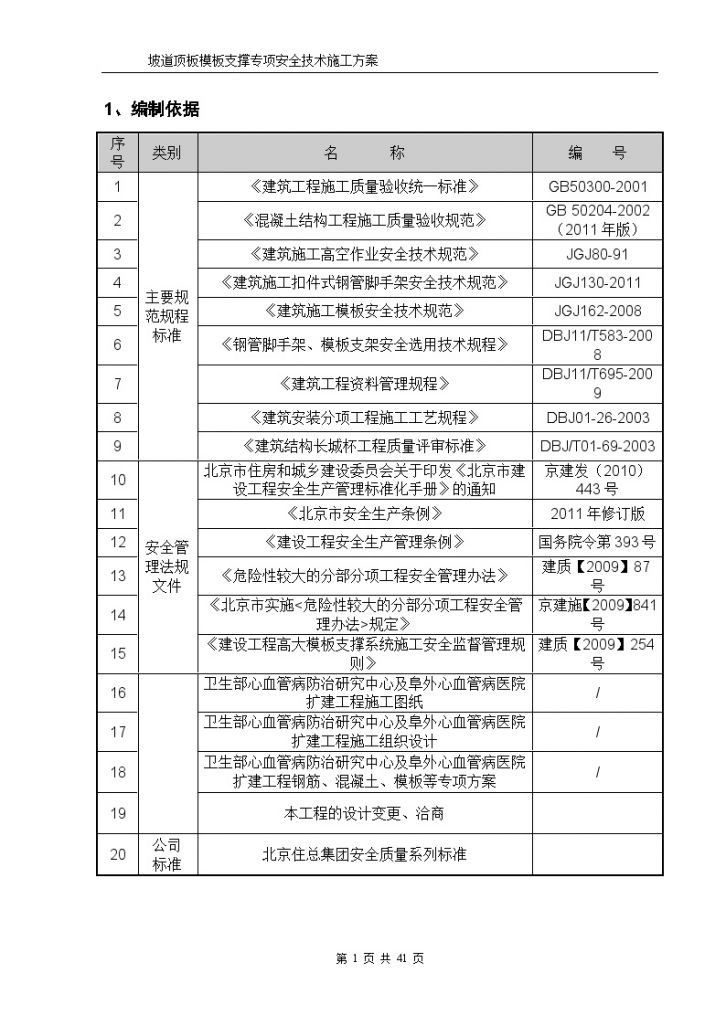 [北京]医院扩建工程坡道顶板模板支撑施工方案-图二