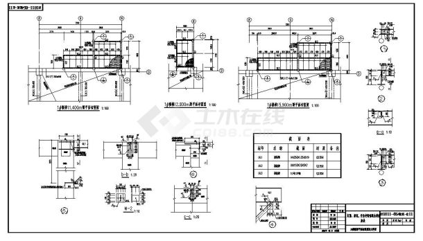 某综合楼加建一层门刚结构加层结构施工图-图二