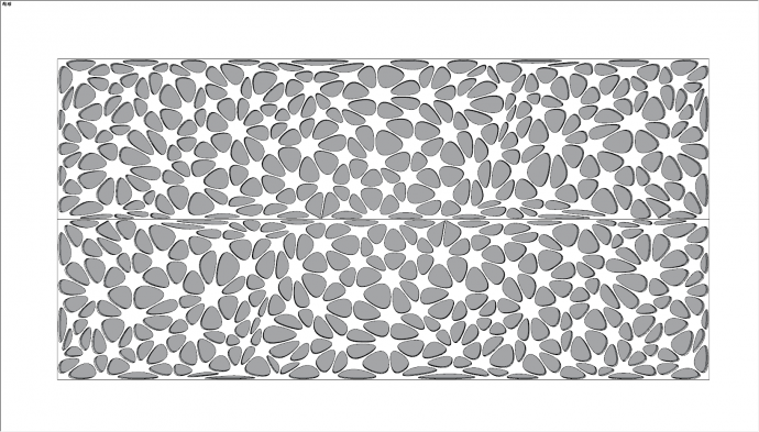 白色花朵样式穿孔板建筑表皮su模型_图1