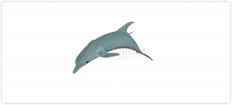 海豚水族馆鱼类动物组合su模型-图二