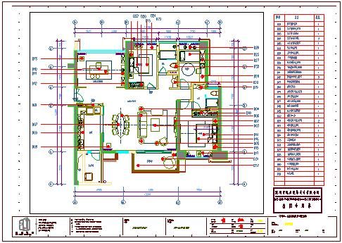 样板房室内设计平面指引图.dwg-图一