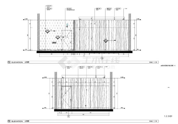 1.2.2-3.7报告厅夹层立面CAD图.dwg-图一