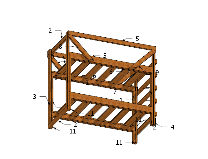 儿童床实木床架su模型_图1