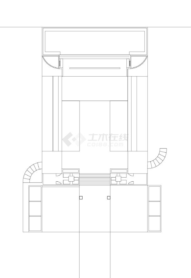 新中式民宿建筑各层平面CAD图.dwg-图一