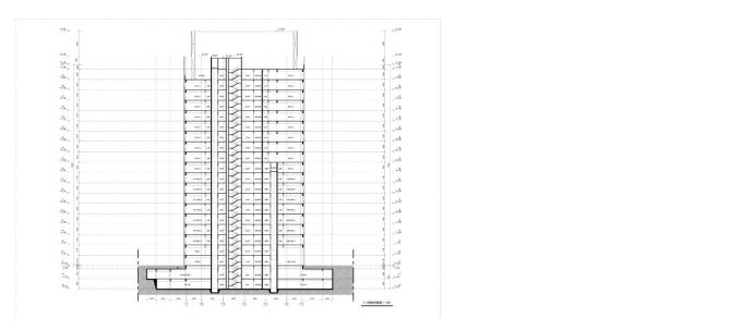 合肥万创高新区KC4-4地块项目-办公楼2-2剖面CAD图.dwg_图1