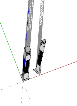 地铁口奢华景观灯具su模型-图一