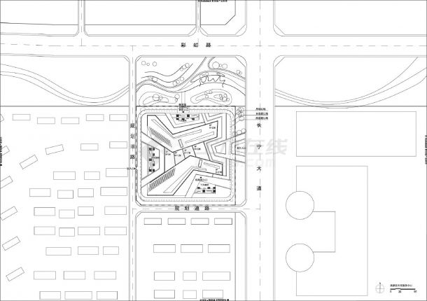02-高新区市民服务中心平面CAD图-图二
