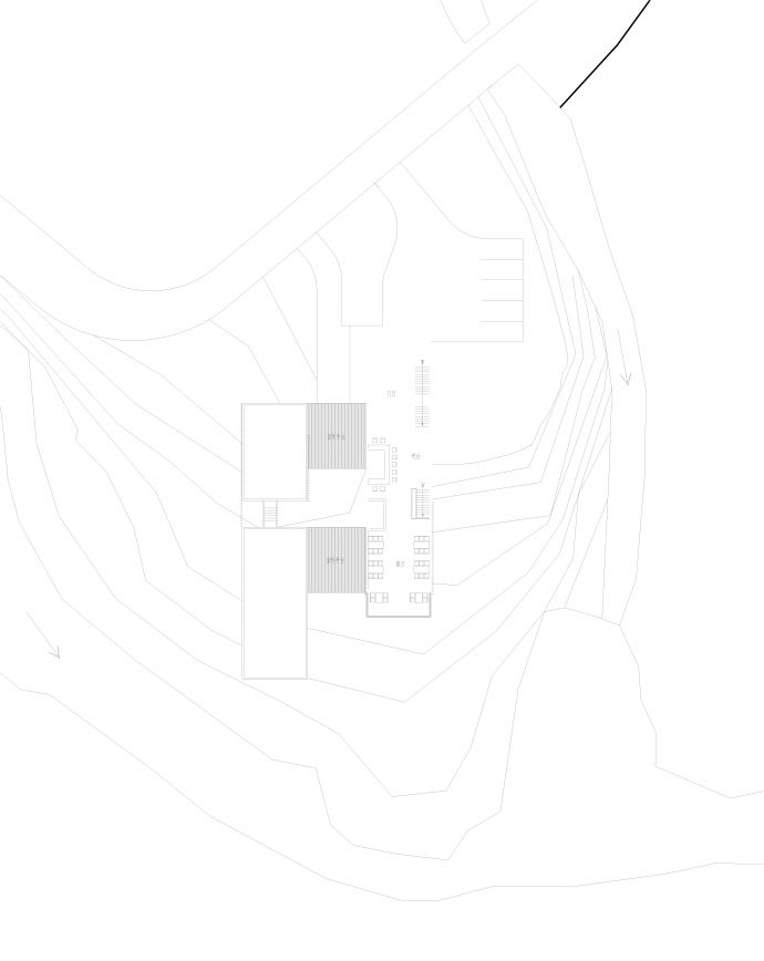 山地民宿茶室平面图CAD_图1