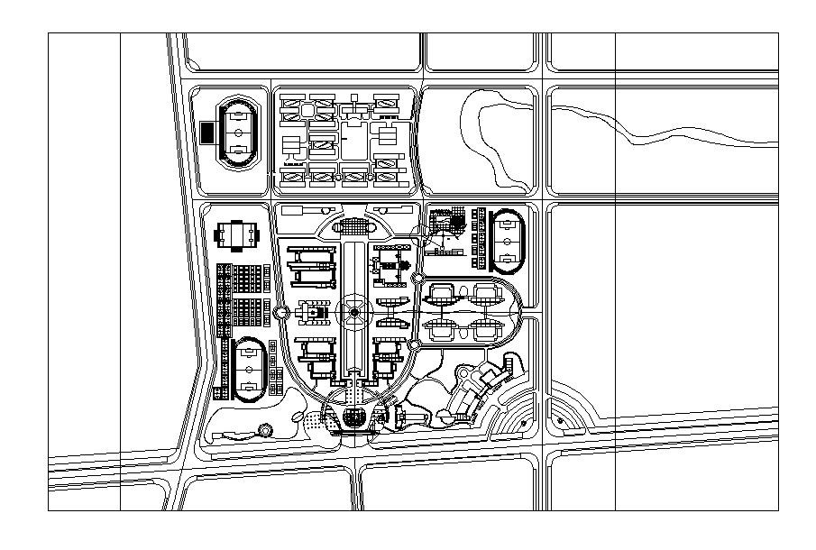 杭州某工业学院平面设计图