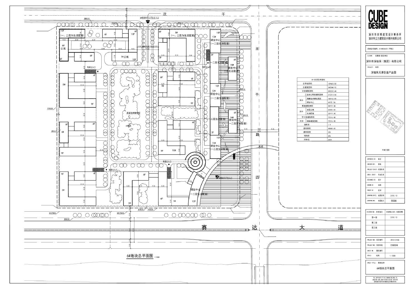 某某产业园-3-04-6地块总平面图CAD图