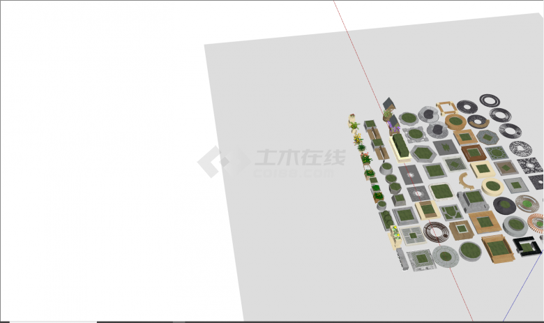 新中式超多款树池坐凳su模型-图一