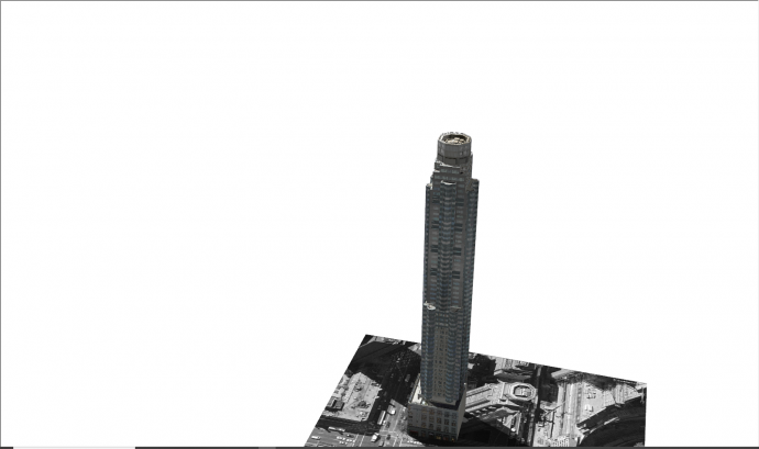 现代超高层建筑办公楼su模型_图1