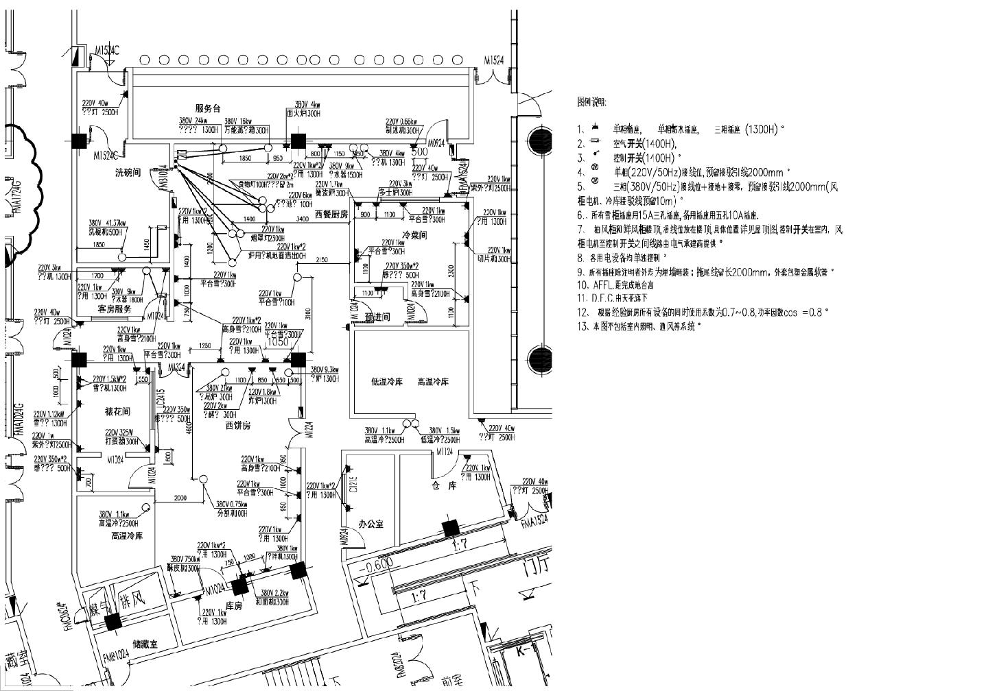 南京某会展中心一层西餐厅图