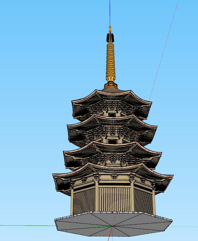 日本传统精致典雅古建su模型_图1