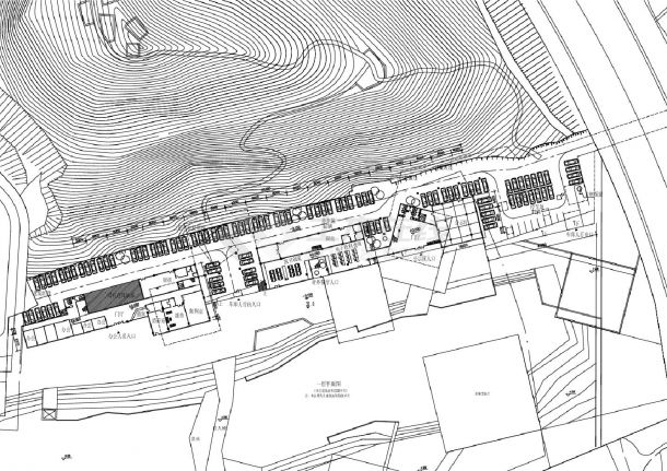 东莞规划某展览馆-公示区建筑平面CAD图-图二