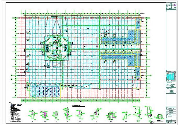 地下一层结构及板配筋平面图GS-17(修1).dwg-图一