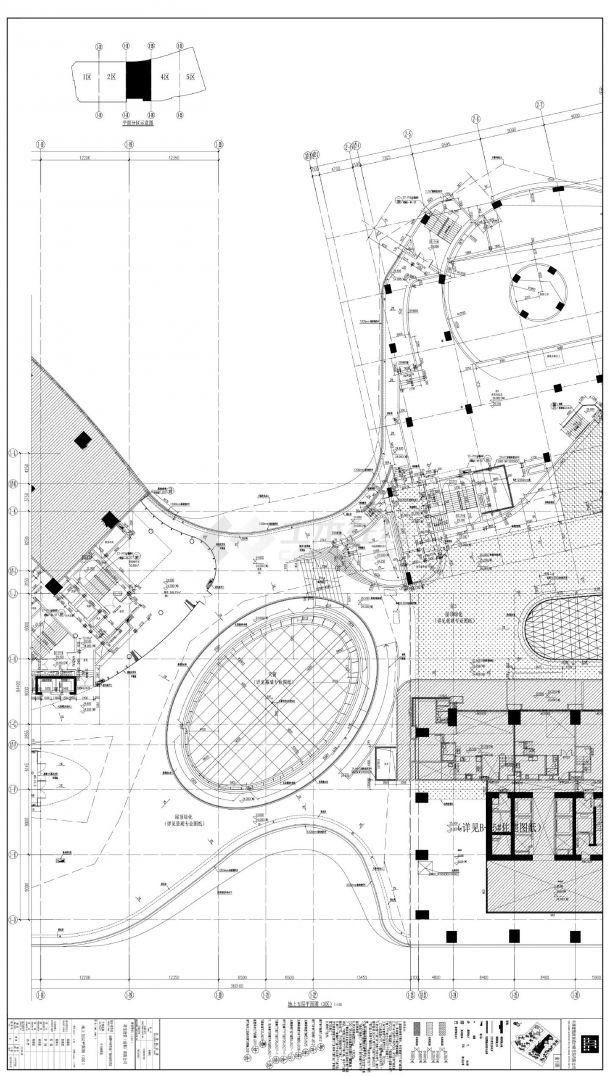 某豪华商业大厦建筑平面详图-图二