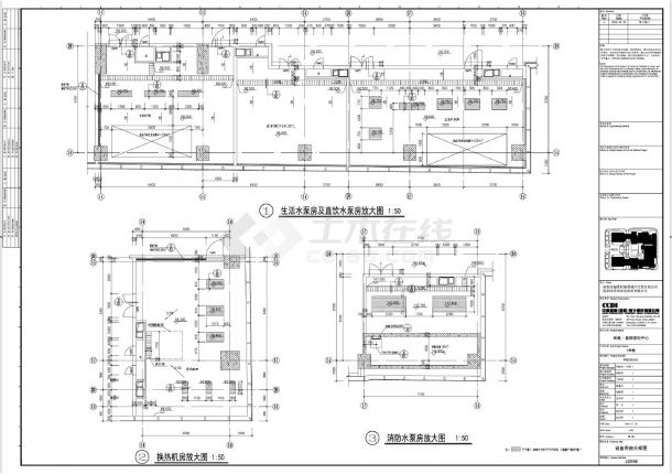 某市区3号楼设备用房大样图纸-图一