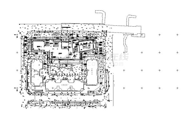 深圳文学某艺术中心建筑物定位图-图一