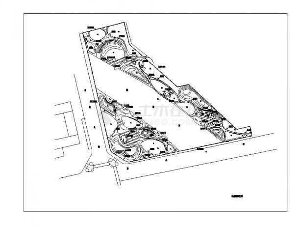 街头绿地口袋公园排水设计图-图二