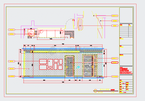 某地现代风格样板住宅设计施工图含CAD图纸-图二