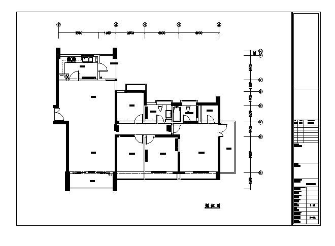 高档商住小区简欧四居室样板间装修施工图