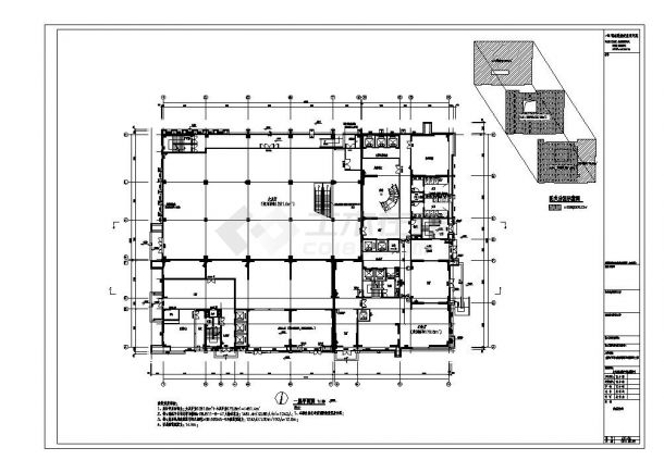 某创意大楼结施建设施工CAD综合图-图一