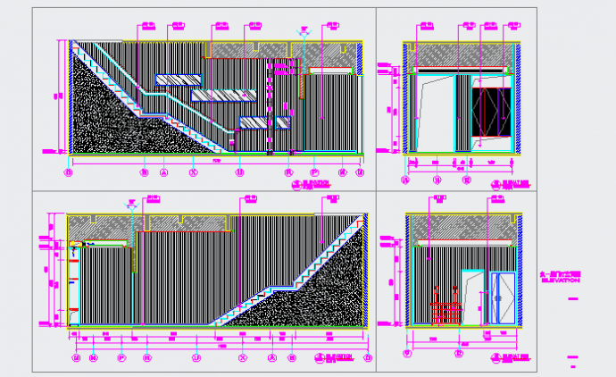 重庆花园洋房叠拼别墅室内装修CAD施工图（含效果）_图1