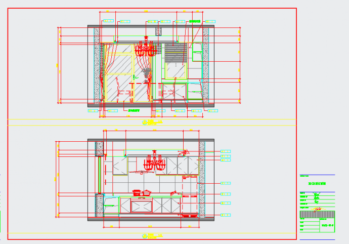 大连90㎡三室两厅室内施工图CAD图纸_图1