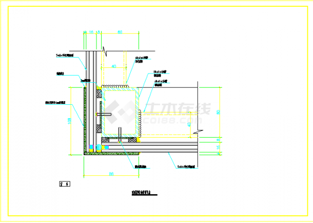 某地阳光房做法节点CAD全套详图-图二