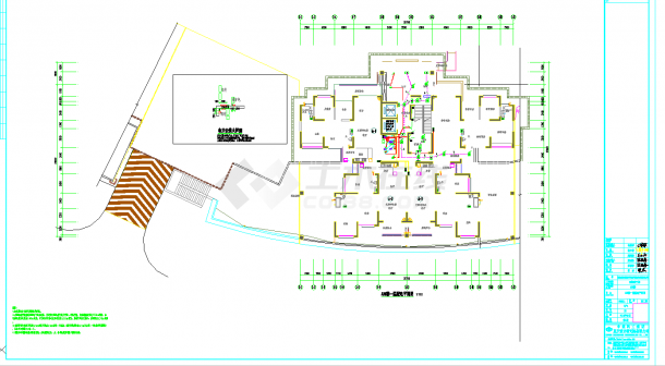 某地27层力墙结构住宅建筑电气施工CAD图纸-图一