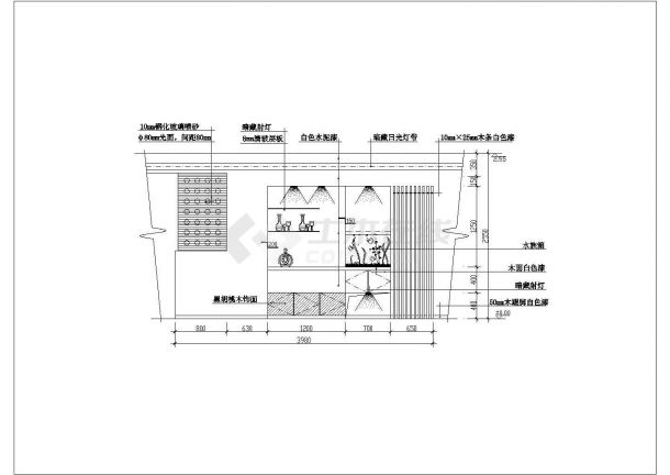 嘉兴花园餐厅详细建筑施工图-图二